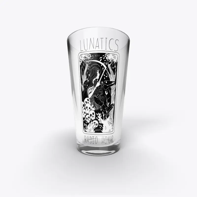 Death Card Pint Glass