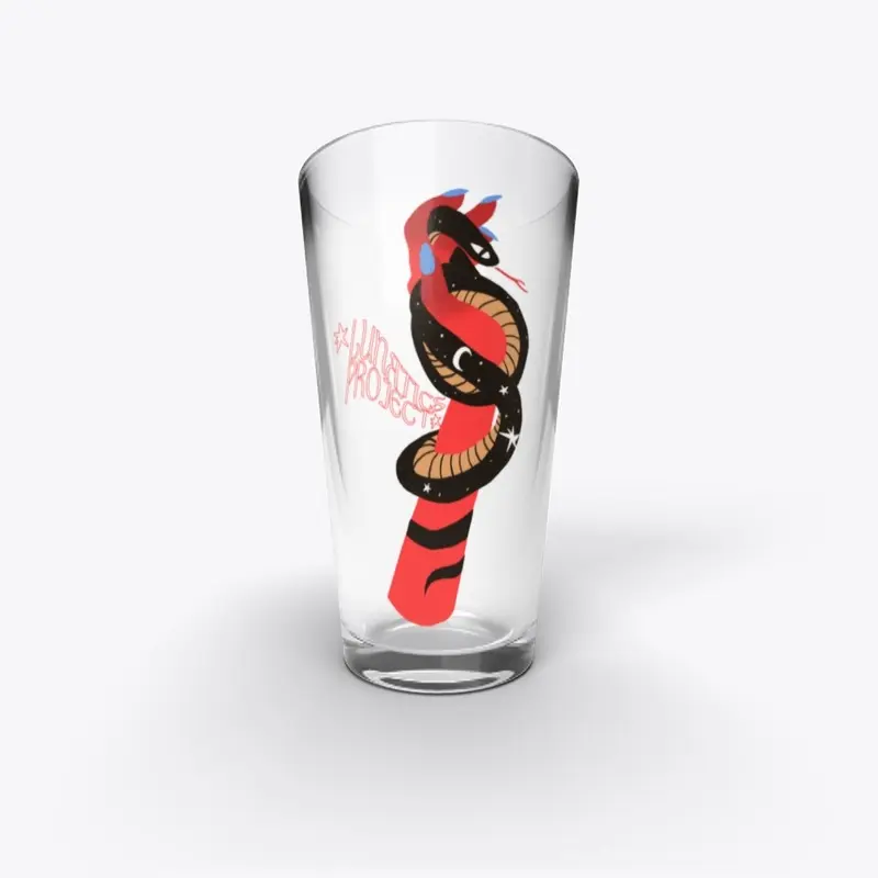 Moon Snake Pint Glass